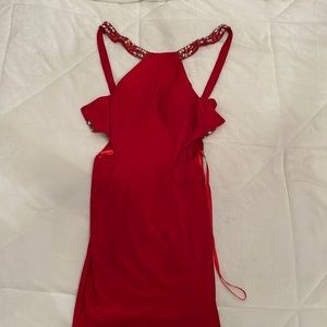 Red homecoming dress from faviana, size 4, worn once.